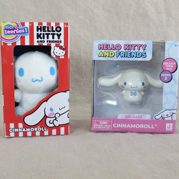 Cinnamoroll (Bundle of 2) One Micro Teenie /One Die Cast Figure - Hello Kitty - Picture 1 of 9